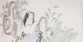 【终身保真字画】庄道静137*68 cm
 南京师范大学美术学院本科毕业，2001年中央美术学院中国画学院研究生班毕业，师承中央美术学院刘金贵老师，2006年公派德国斯图加特艺术院研修，中国美术家协会会员，[1]中国工笔画学会理事，中国女画家协会常务理事，中国民主同盟盟员，中央美术学院客座教授，解放军艺术学院招生专家库特聘教授，中国人民大学特聘教授