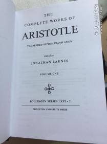 现货 Complete Works of Aristotle, Volume 1: The Revised Oxford Translation 英文原版  亚里斯多德全集 牛津译本   Aristotle  , Jonathan Barnes  亚里士多德全集