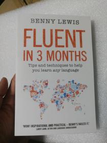 现货 Fluent in 3 Months 3个月内流利掌握任何语言 英文原版 Benny Lewis 语言学习