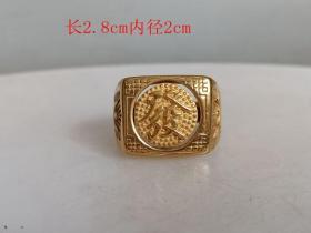 乡下收的老金戒指..