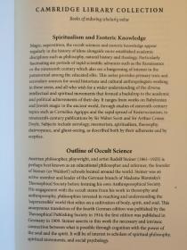 Outline of Occult Science（实拍书影，国内现货）