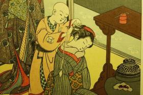 版画11枚 铃木春信名画選 高见泽复刻日本浮世绘美人画 加德纳世界艺术史高度评价之《座敷八景》系列