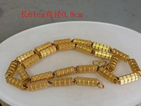 乡下收的做工精致的老金项链