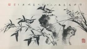 霍春阳。1946年出生于河北省清苑县李庄乡李庄村，1969年毕业于天津美术学院并留校任教至今。历任天津美术学院中国画系系主任、教授、硕士研究生导师。现任天津美术学院美术馆馆长、天津美术家协会副主席、中国美术家协会会员、中国书法家协会会员、美国内森大学特聘教授、博士生导师、大中华学区专家委员会委员、天津画院院外画师、天津青年美协顾问、荣获天津高校名师称号，从朋友处购得，真假自辩！