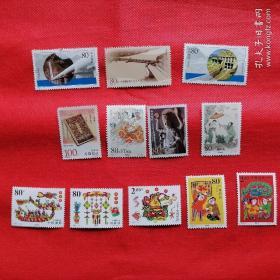 T字邮票（三类12张，保真新品未使用）@包寄
