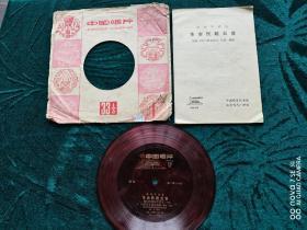 薄膜唱片革命民歌五首
中国唱片
尺寸：18㎝×18㎝×2页，33转