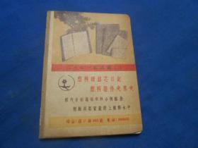 塑料活络芯日记 塑料证件夹票夹（国内首创.......精致美观质量赶上国际水平）（5、60年代没有使用的老本子。大约48张96面）长、宽：10.5X7.5厘米