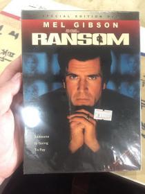 全新红龙精9《赎金风暴 ransom》 红龙精装侧开DVD9 梅尔 吉布森主演 全新未拆封