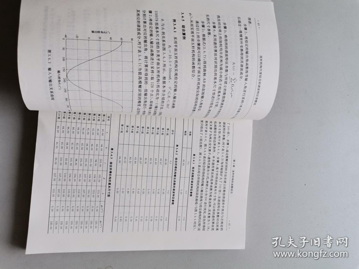 连杆机构尺度综合的谐波特征参数法