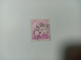 比利时邮票 3F 比利时国王 博杜安一世国王 1958年发行 盖有“1965年”戳记  博杜安一世（1930年9月7日-1993年7月31日）第五任比利时国王（1951年7月17日-1993年7月31日） 比利时古典邮票