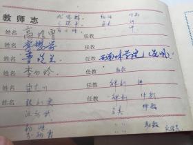 北京大学生物系【1987年毕业纪念册32开 写满了】教授：李懋学 题词