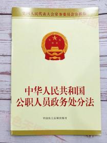 【正版】中华人民共和国公职人员政务处分法 全国人民代表大会常务委员会公报版 中国民主法制出版社 9787516222515