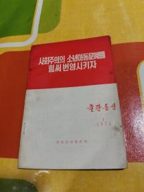 努力繁荣社会主义的少年儿童文艺（朝鲜文）