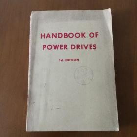 HANDBOOK OF POWER DRIVES {包括各种动力传动方式的型号，结构、性能比较、参数、计算公式、数据等}  1st.EDITION