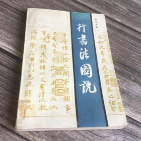 正版现货 行书法图说〔90年1版1印〕骆恒光著