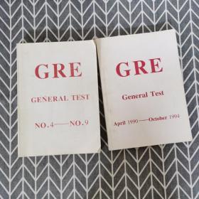 GRE GENERAL TEST （NO4-NO9） GRE GENERAL APRIL1990-OCTOBER1994