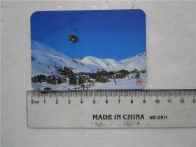 1990年 华安印刷企业有限公司 雪景 月历卡 日历卡