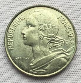 法国硬币：1989年10生丁铜币