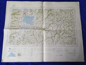 南昌    地图    日本出版     1931年出版      大日本帝国陆地测量部    58：46cm   比例尺100万：1