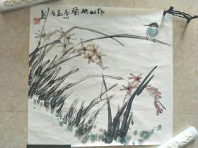 著名画家葛伟   花鸟斗方精品