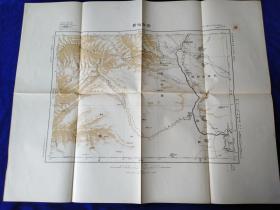 齐齐哈尔     地图    日本出版     1898年出版      大日本帝国陆地测量部    58：46cm    比例尺100万：1