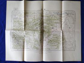 开封   地图    日本出版     1910年出版      大日本帝国陆地测量部    58：46cm   比例尺100万：1