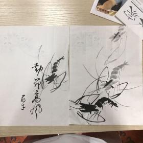 蒋才老师试笺，2张