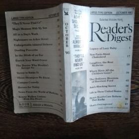 Readers Digest 1993 October（读者文摘 大字本 1993年10月号） 英文原版