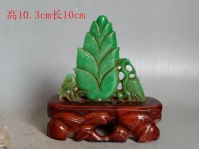 清代传世雕工不错的翡翠摆件