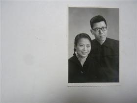 老照片   五十年代夫妻半身合影