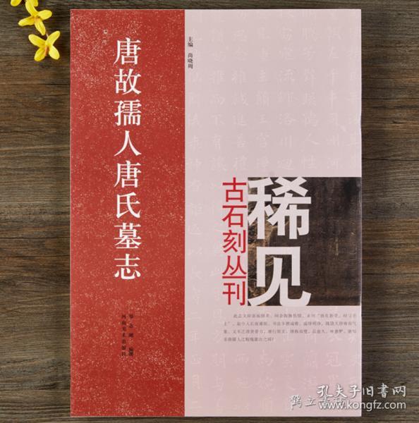 唐故孺人唐氏墓志 尚晓周 稀见古石刻丛刊 繁体译文 楷书毛笔字帖书法临摹碑帖古帖拓本