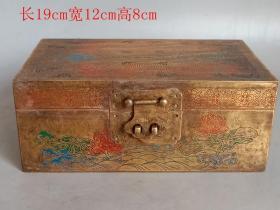 乡下收的铜添彩音乐盒