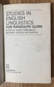 Studies in English Linguistics for Randolph Quirk