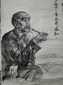 中央美术学院教授著名画家蒋兆和人物作品