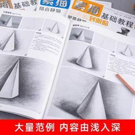 美学大师 【4册全套】素描基础教程入门临摹教材书籍 零基础初学自学起步石膏几何体静物结构人物头像铅笔绘画画册美术技法的诀窍