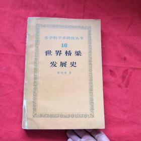 多学科学术讲座丛书 16 世界桥梁发展史