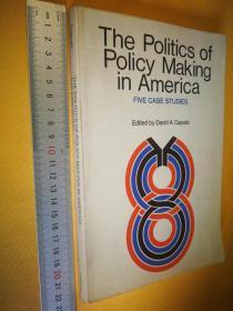 英文                美国政策制定政治：五个案例研究   The Politics of Policy Making in America: Five Case Studies