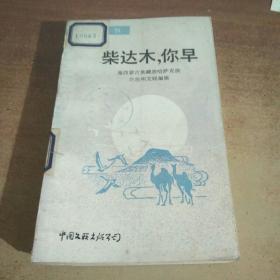 柴达木，你早