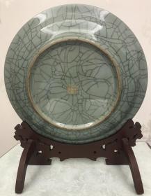 龙泉青瓷-龙凤大盘