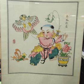 杨柳青年画 春风得意