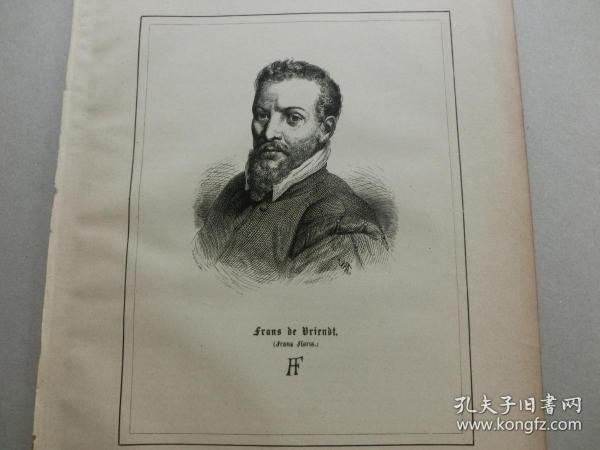 【百元包邮】 《佛洛里斯》（Frans Floris） 1885年钢版画 纸张尺寸约31×22.5厘米（编号T000400）