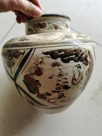 古董老瓷器宋代瓷罐