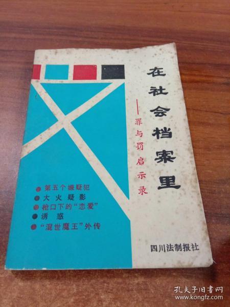 在社会档案里——罪与罚启示录（法制宣传参考资料）