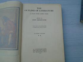 THE OUTLINE OF LITERATURE second Volume JOHN DRINK WATER(外文原版正版老书。16开精装一本，详见书影）