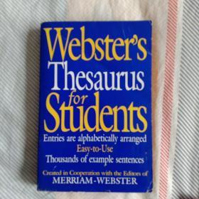 Webster's Thesaurus for Students(全英文原版)