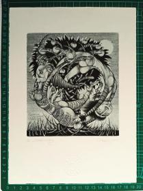 乌克兰 谢尔盖·哈拉珀夫（Sergey Hrapov）版画藏书票原作5收藏