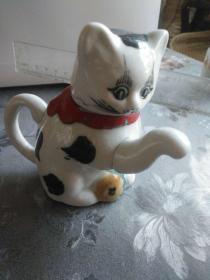 老式小猫茶壶