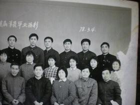 清江市光华厂七二一工人大学首届学员毕业留影 1978年