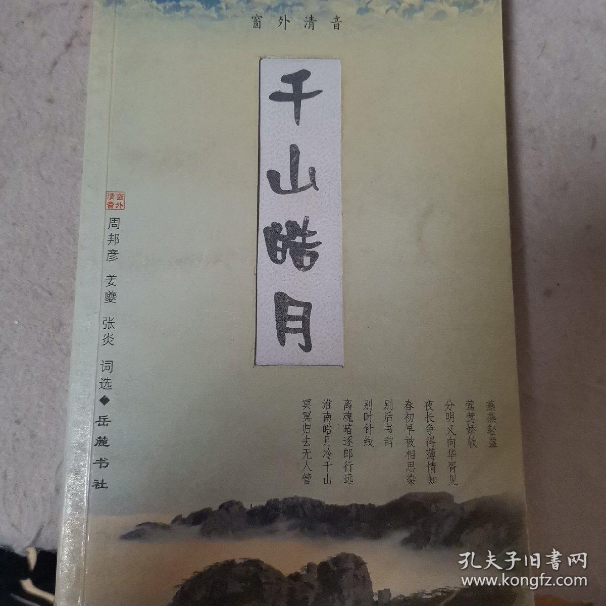 千山皓月:周邦彦、姜夔、张炎词选