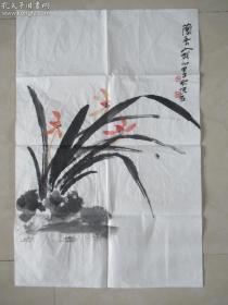 吴悦石 兰花 69*45cm